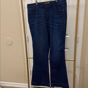 Wrangler Women's Dark Indigo Flare Trouser Jeans